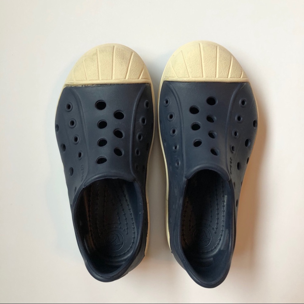Kids Croc Bump It Slip On Navy